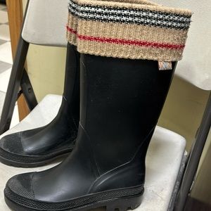 Burberry rain boots
